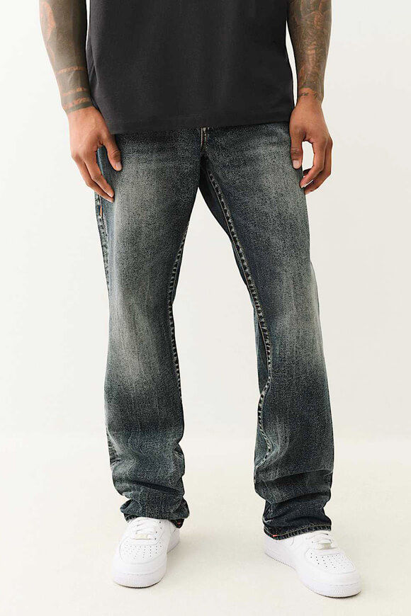 True Religion Ricky Straight Fit Jeans | Dark Metal Wash | Herren  | 33 von True Religion
