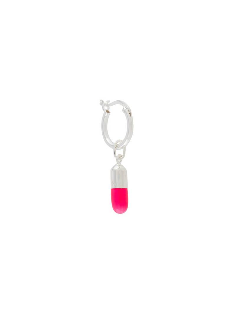 True Rocks Mini Pill hoop earring - Silver von True Rocks