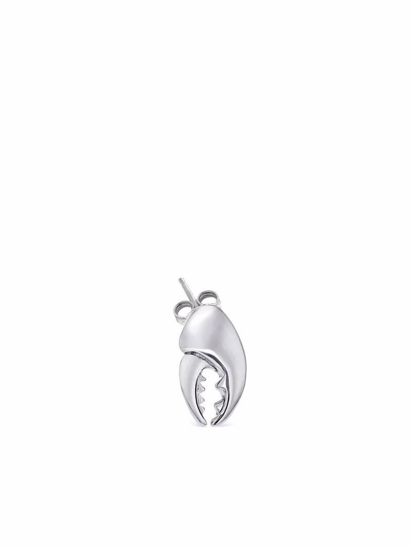 True Rocks crab claw stud earring - Silver von True Rocks