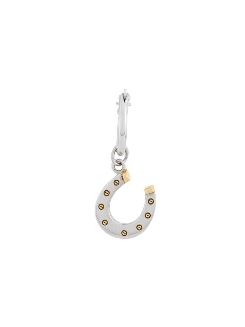 True Rocks horseshoe hoop earring - Silver von True Rocks