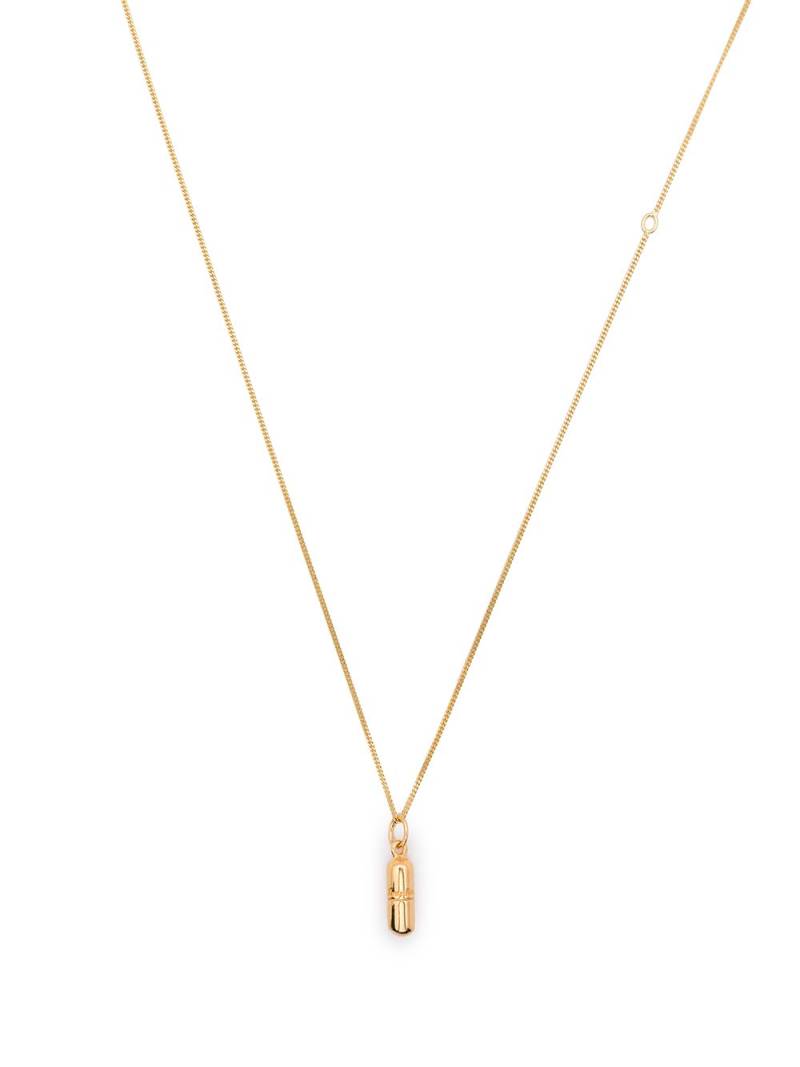 True Rocks mini pill pendant necklace - Gold von True Rocks