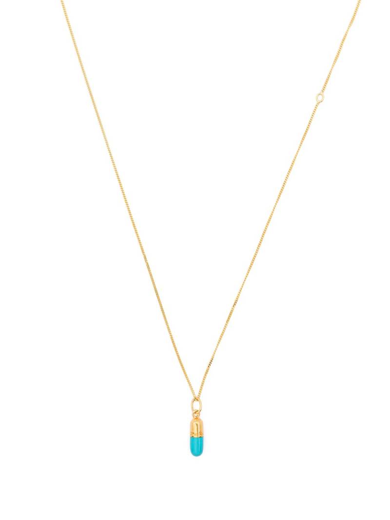 True Rocks mini pill pendant necklace - Gold von True Rocks