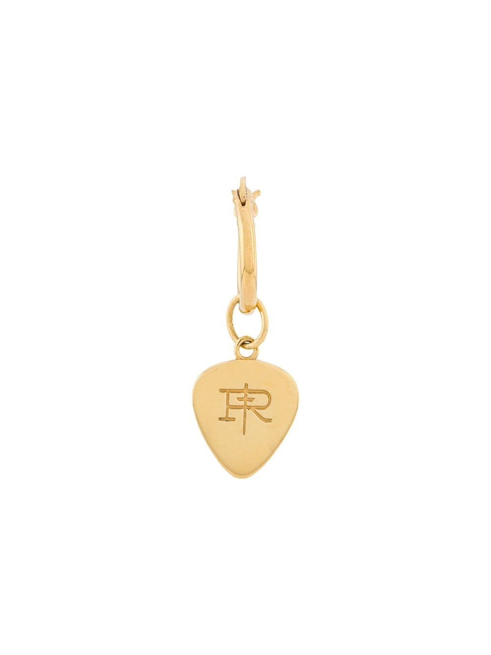 True Rocks mini plectrum hoop earring - Gold von True Rocks