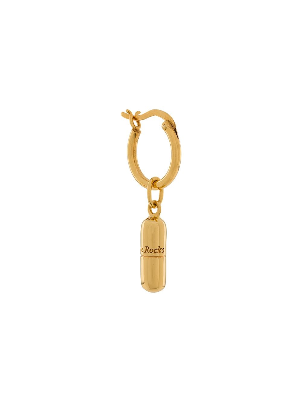 True Rocks pill hoop earring - Gold von True Rocks