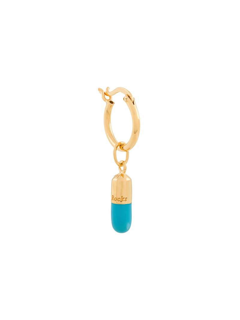 True Rocks pill hoop earring - Gold von True Rocks