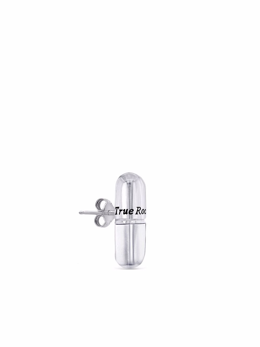 True Rocks pill stud earring - Silver von True Rocks