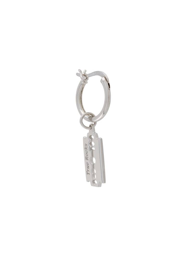 True Rocks razor hoop earring - Silver von True Rocks