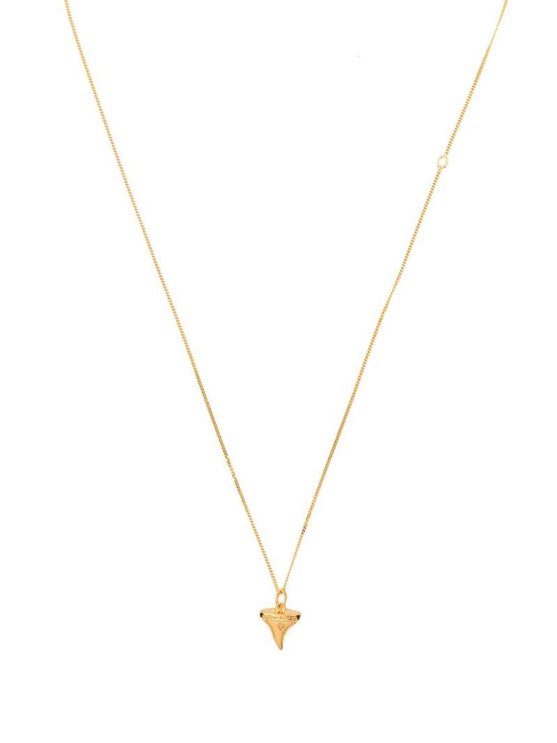 True Rocks shark tooth pendant necklace - Gold von True Rocks