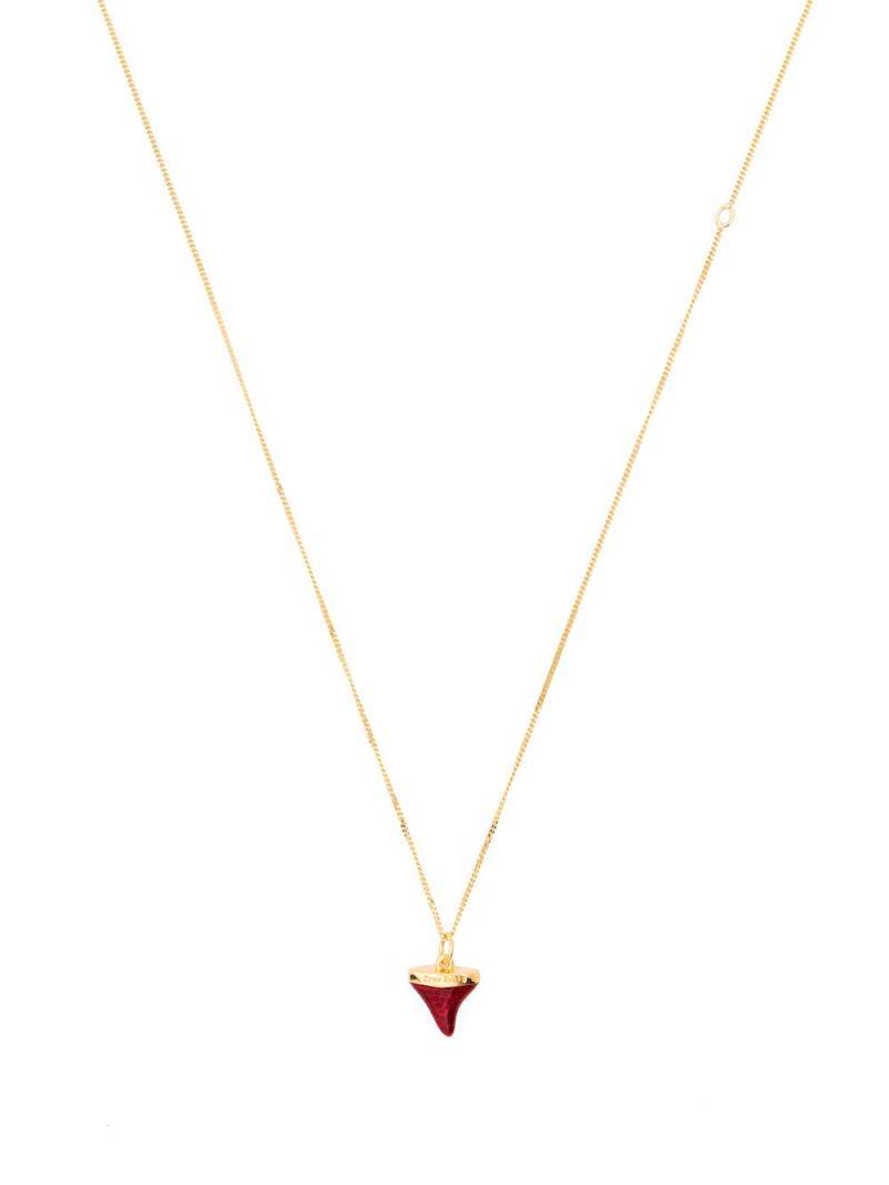 True Rocks shark tooth pendant necklace - Gold von True Rocks