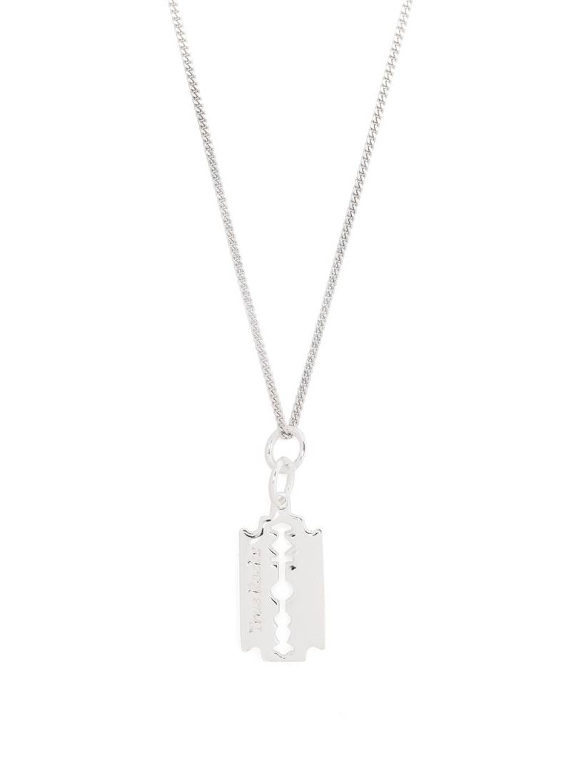 True Rocks silver mini razor pedant necklace von True Rocks