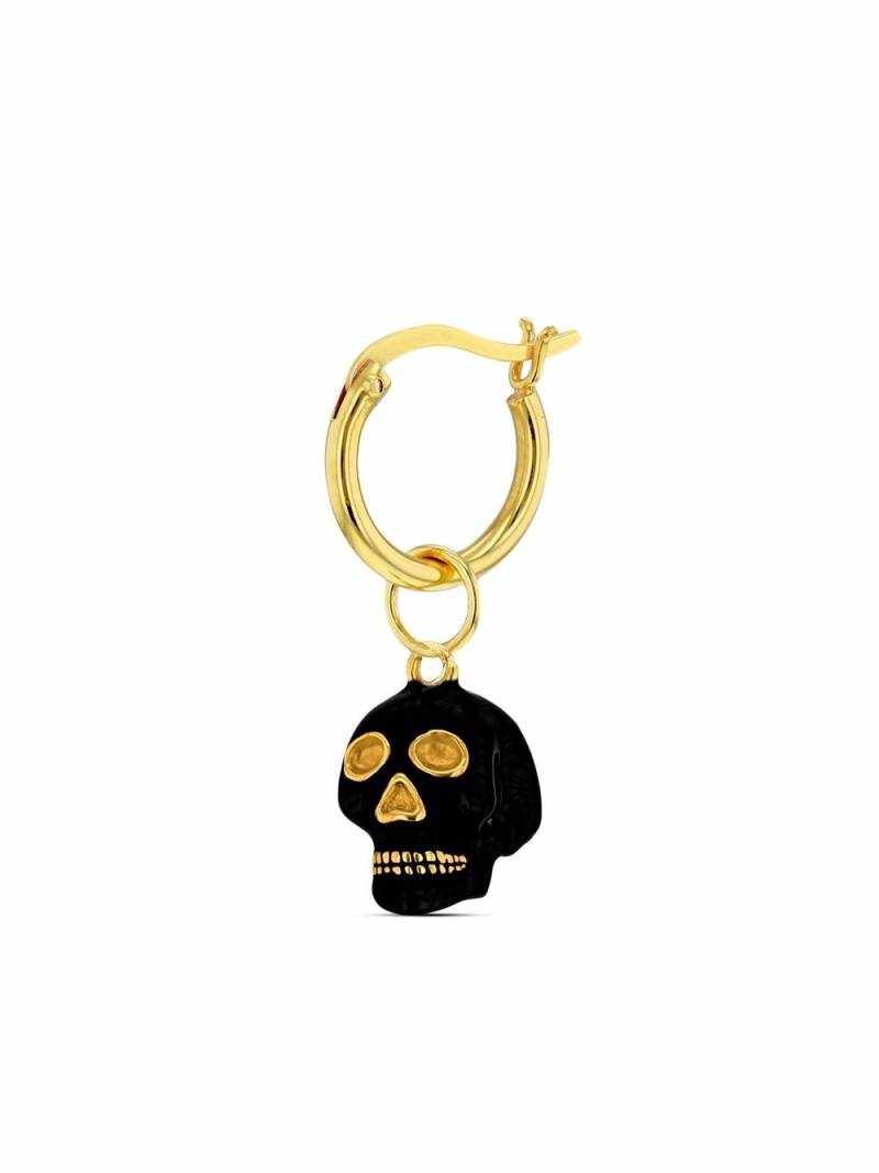 True Rocks skull hoop earring - Black von True Rocks