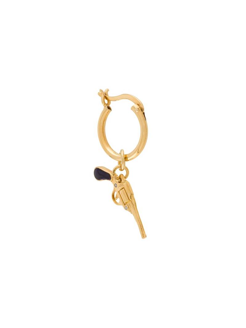 True Rocks small pistol hoop earring - Gold von True Rocks