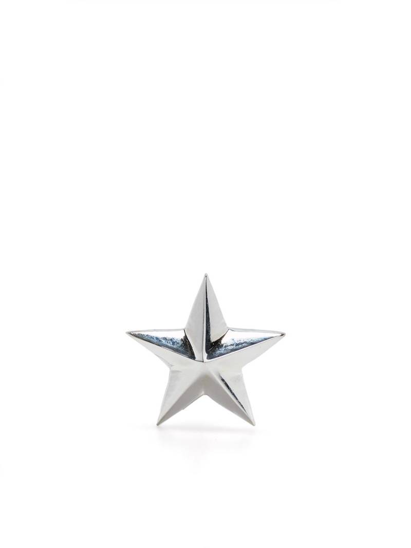 True Rocks star stud single earring - Silver von True Rocks