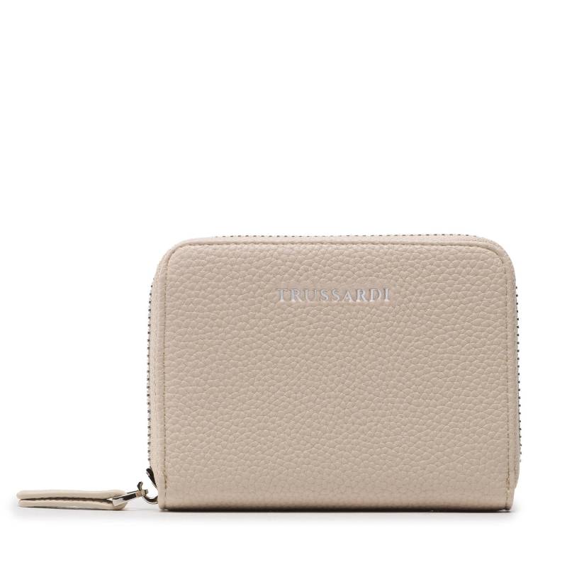 Kleine Damen Geldbörse Trussardi Nadir Zip Around Sm 75W00410 Beige von Trussardi