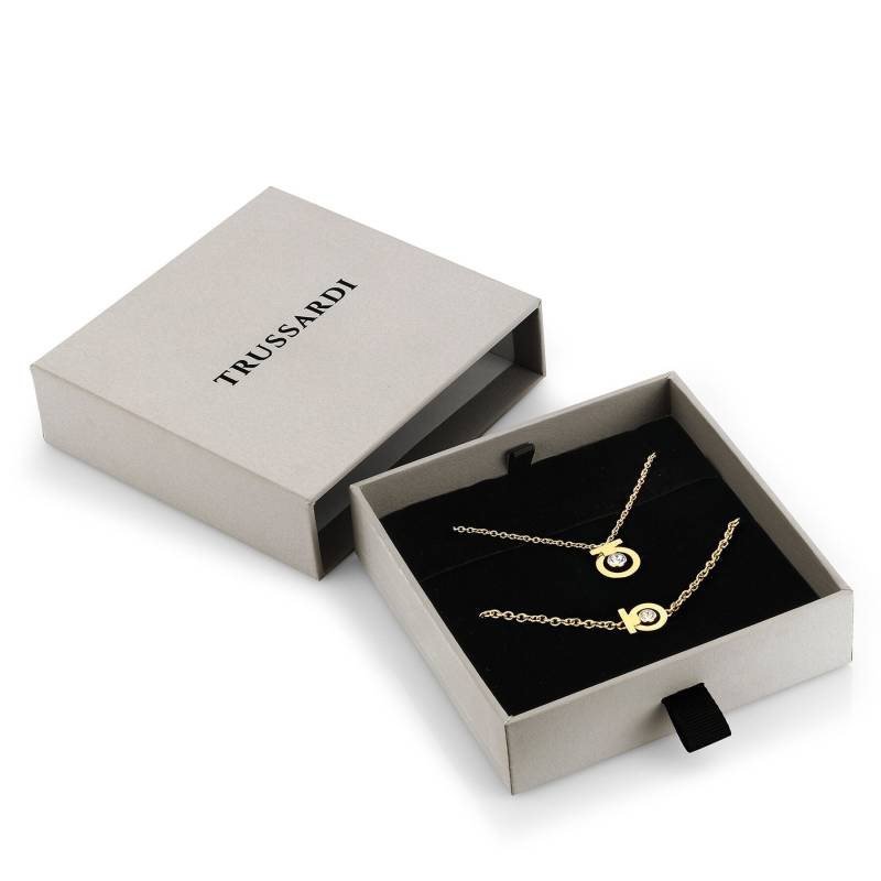 Schmuckset Trussardi TJAXC66 Goldfarben von Trussardi