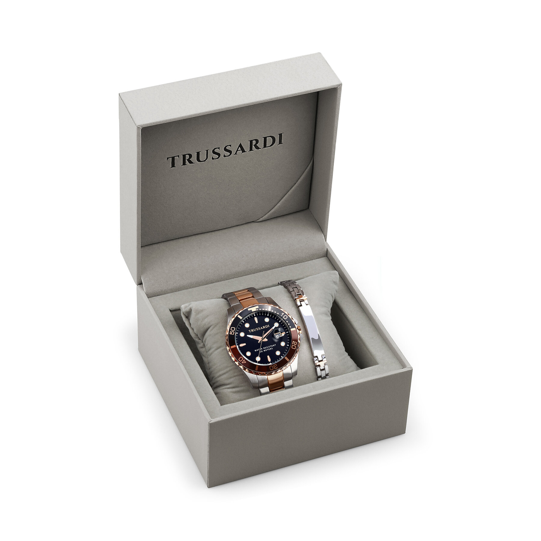 Uhr und Armband Set Trussardi R2453169001 Schwarz Uhr und Armband Set Trussardi R2453169001 Schwarz von Trussardi