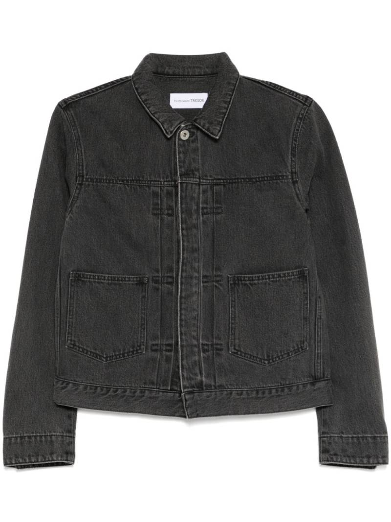 Tu es mon Tresor Emerald denim jacket - Grey von Tu es mon Tresor