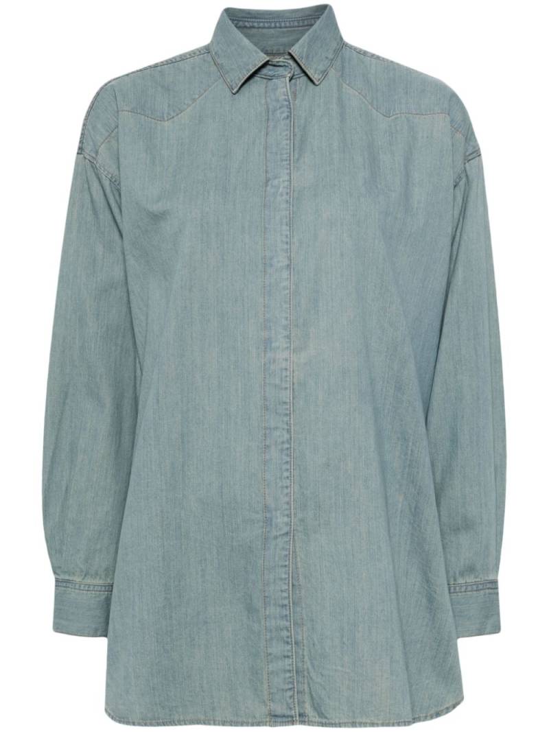 Tu es mon Tresor The Turquoise oversized denim shirt - Blue von Tu es mon Tresor