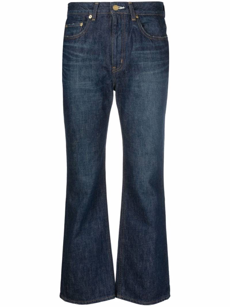 Tu es mon Tresor bootcut cropped jeans - Blue von Tu es mon Tresor