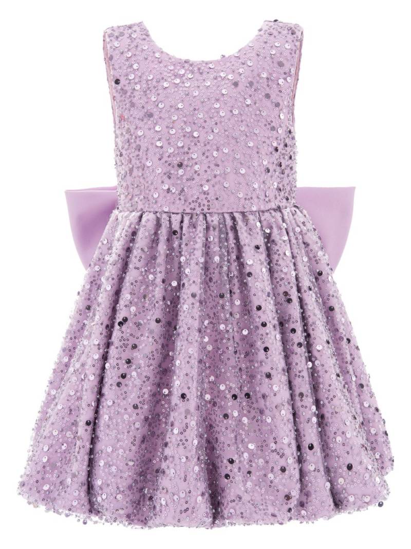 Tulleen Ainsley oversized-bow sequined dress - Purple von Tulleen