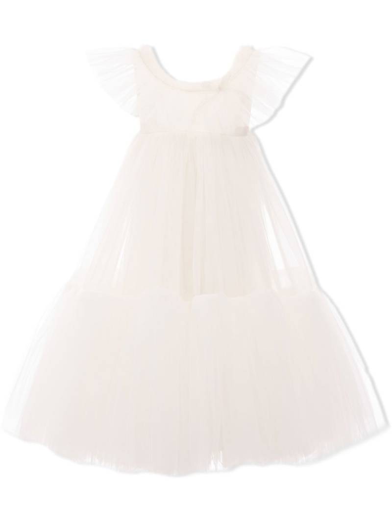 Tulleen Beck ruffled tulle dress - White von Tulleen