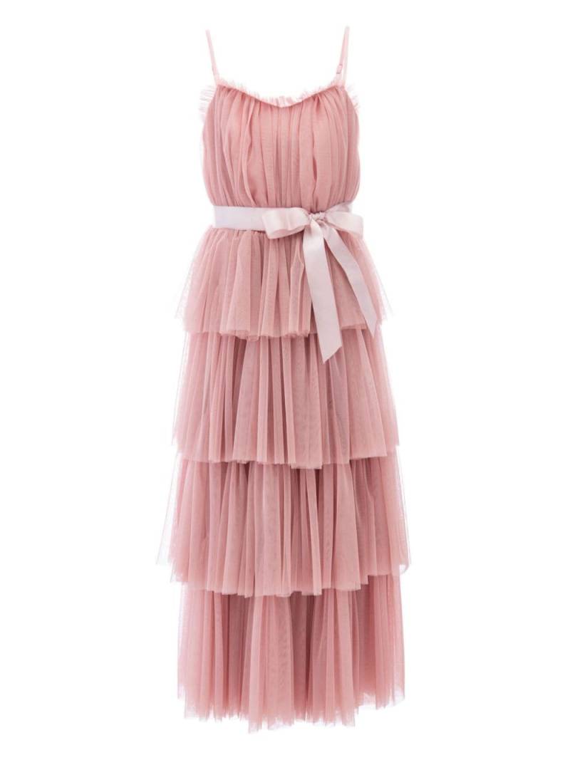 Tulleen Firenze tiered ribbon dress - Pink von Tulleen