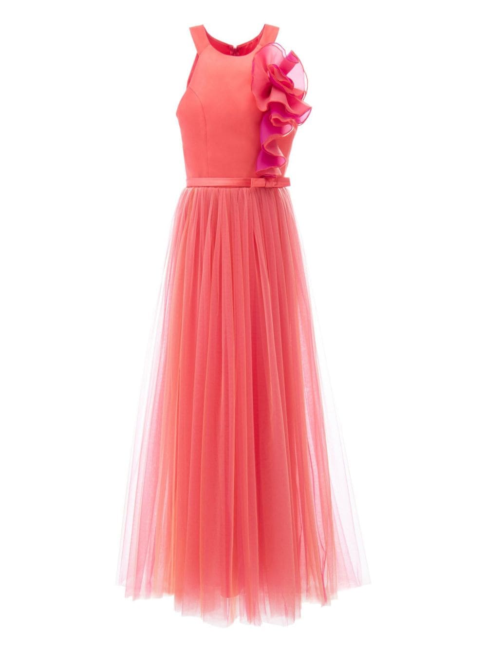 Tulleen Malaga ruffled tulle gown - Orange von Tulleen