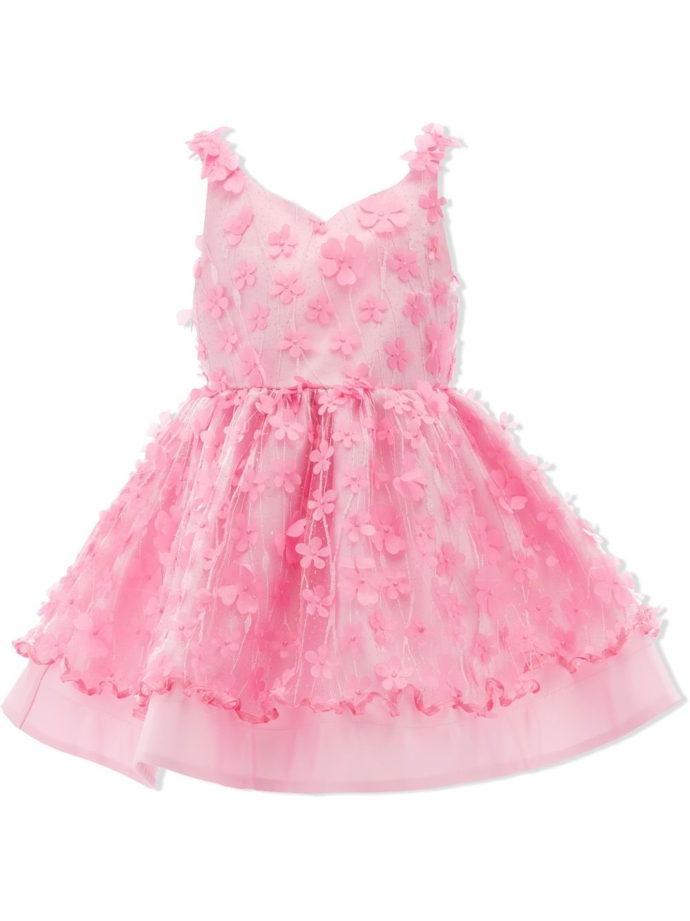 Tulleen Ravine floral-appliqué dress - Pink von Tulleen