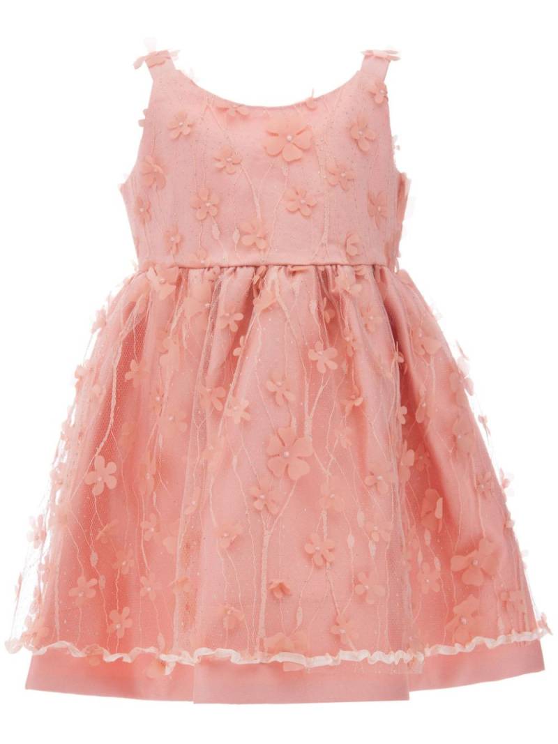 Tulleen Ravine floral-appliqué dress - Pink von Tulleen