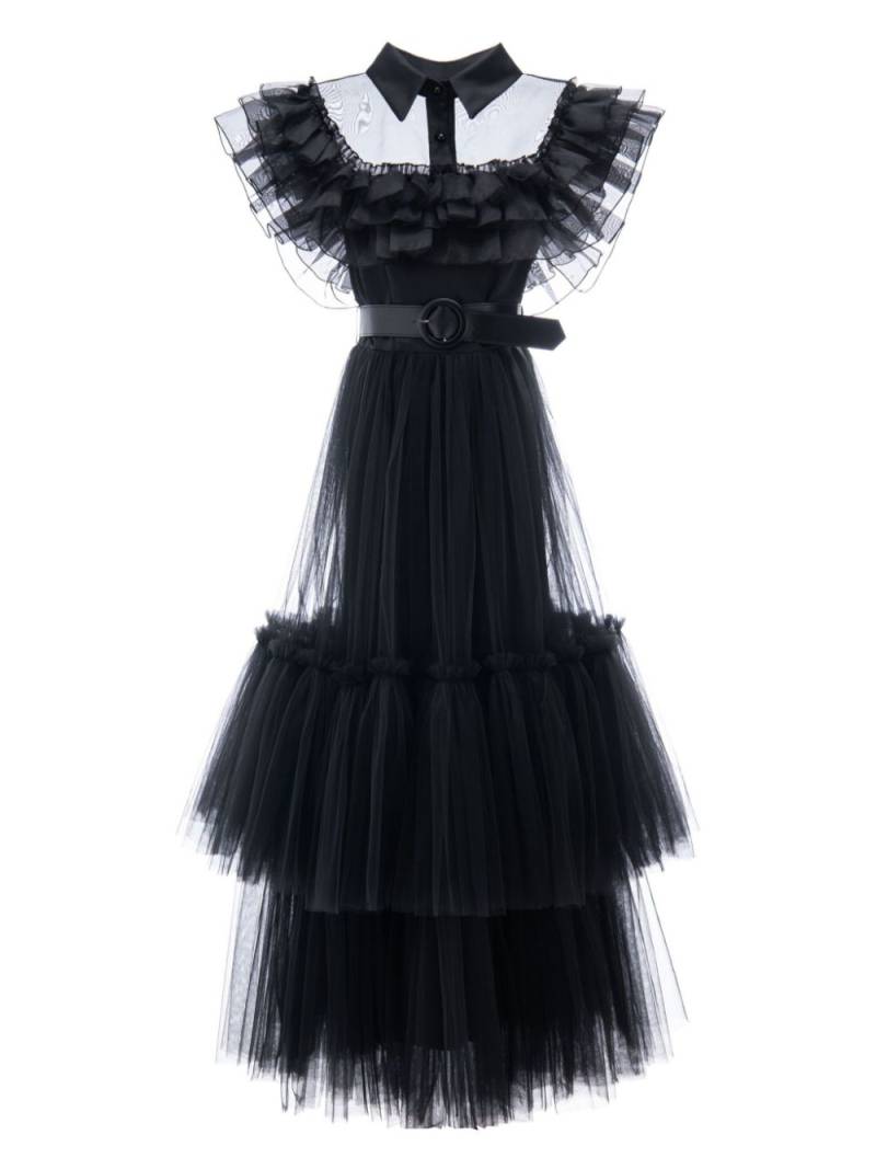 Tulleen Vennecia ruffled tulle dress - Black von Tulleen