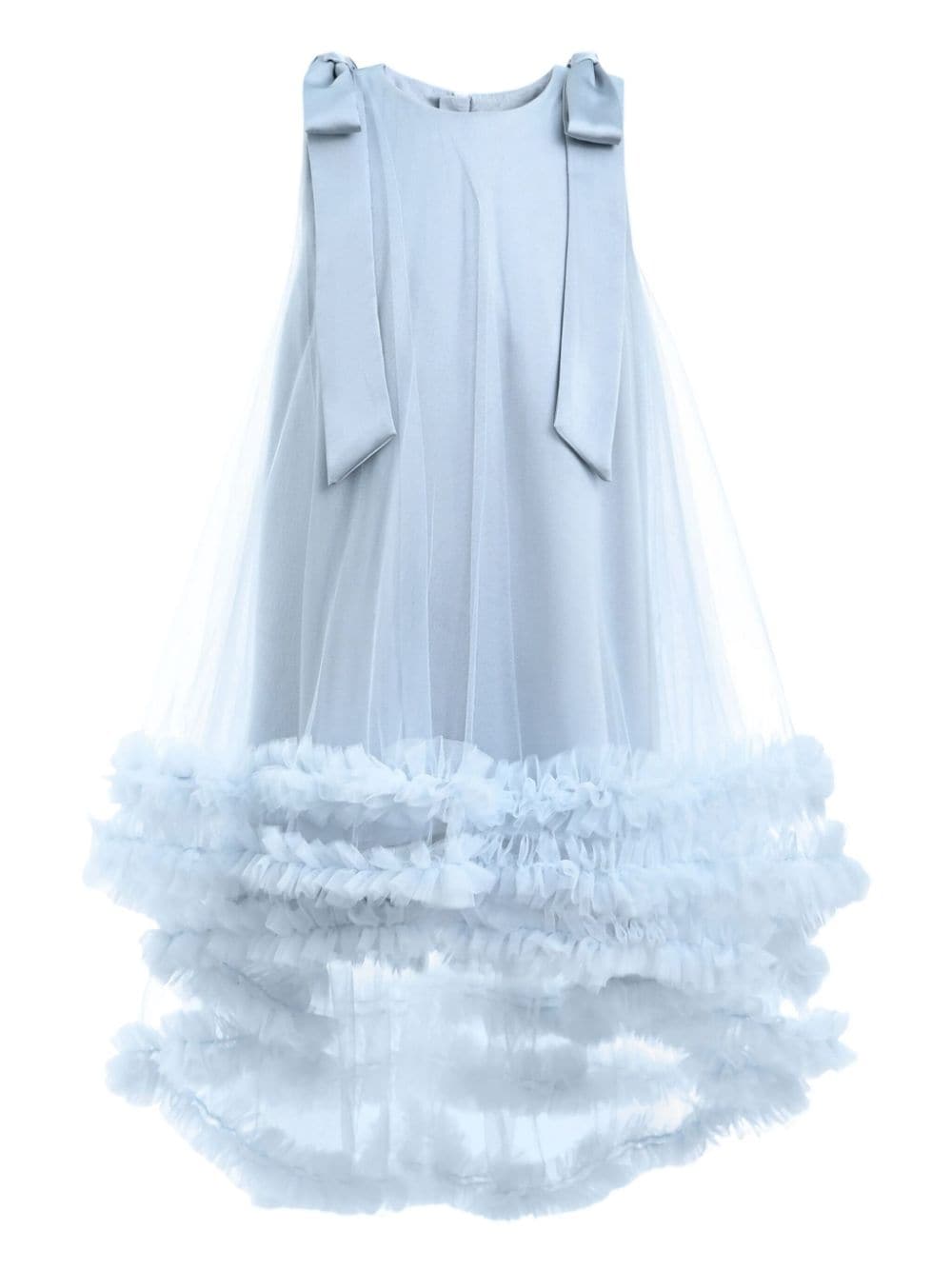 Tulleen Violeta ruffled tulle-overlay dress - Blue von Tulleen