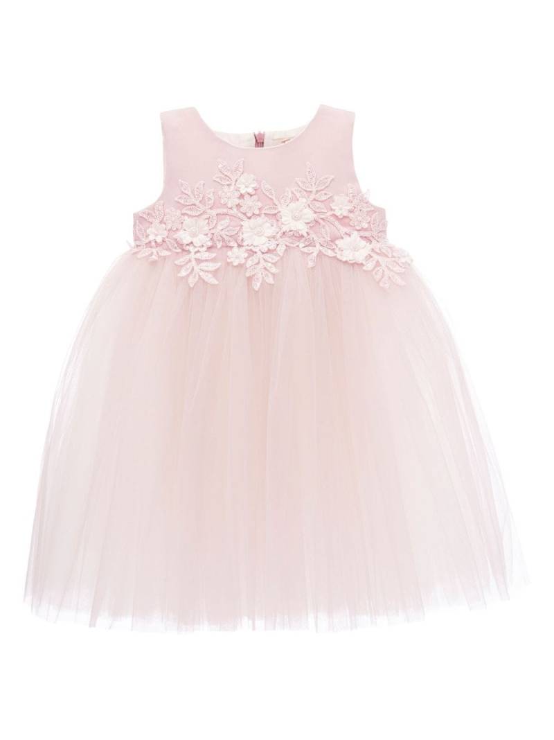 Tulleen floral-appliqué tulle dress - Pink von Tulleen