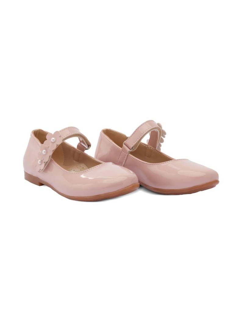 Tulleen floral-strap ballerina shoes - Pink von Tulleen