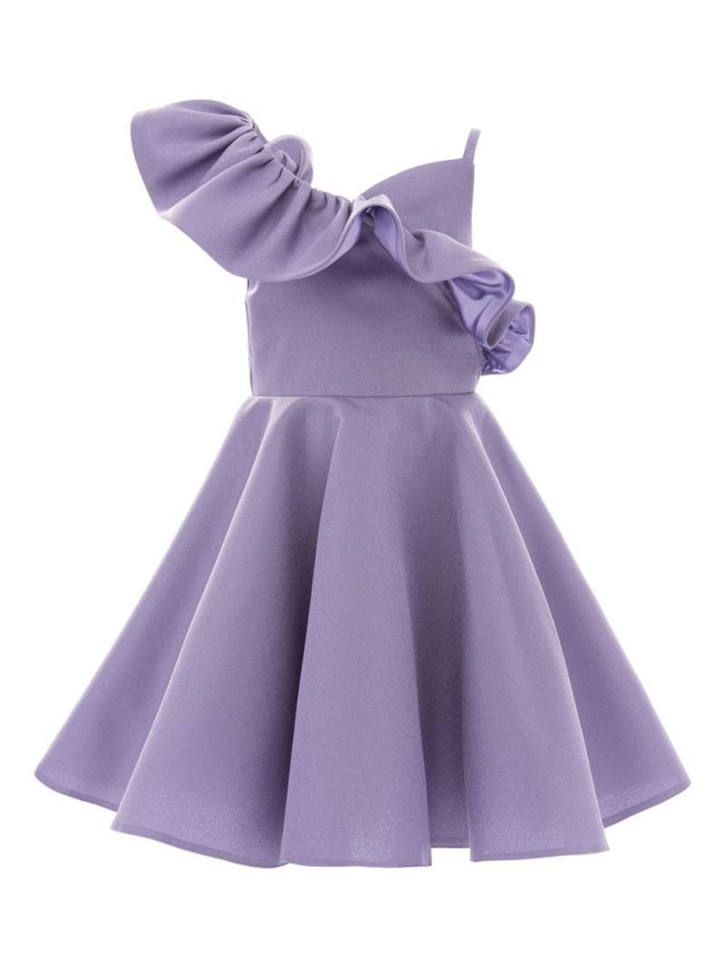 Tulleen off-shoulder ruffled dress - Purple von Tulleen