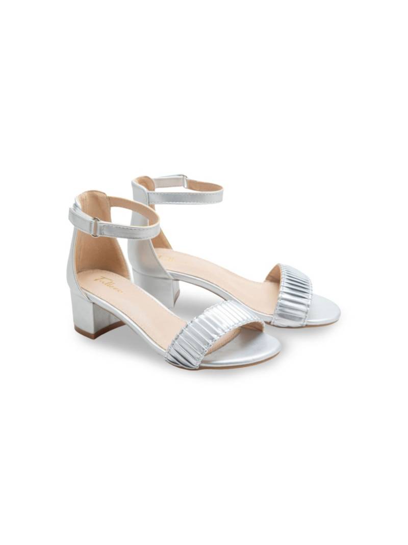 Tulleen pleated block-heels sandals - Silver von Tulleen