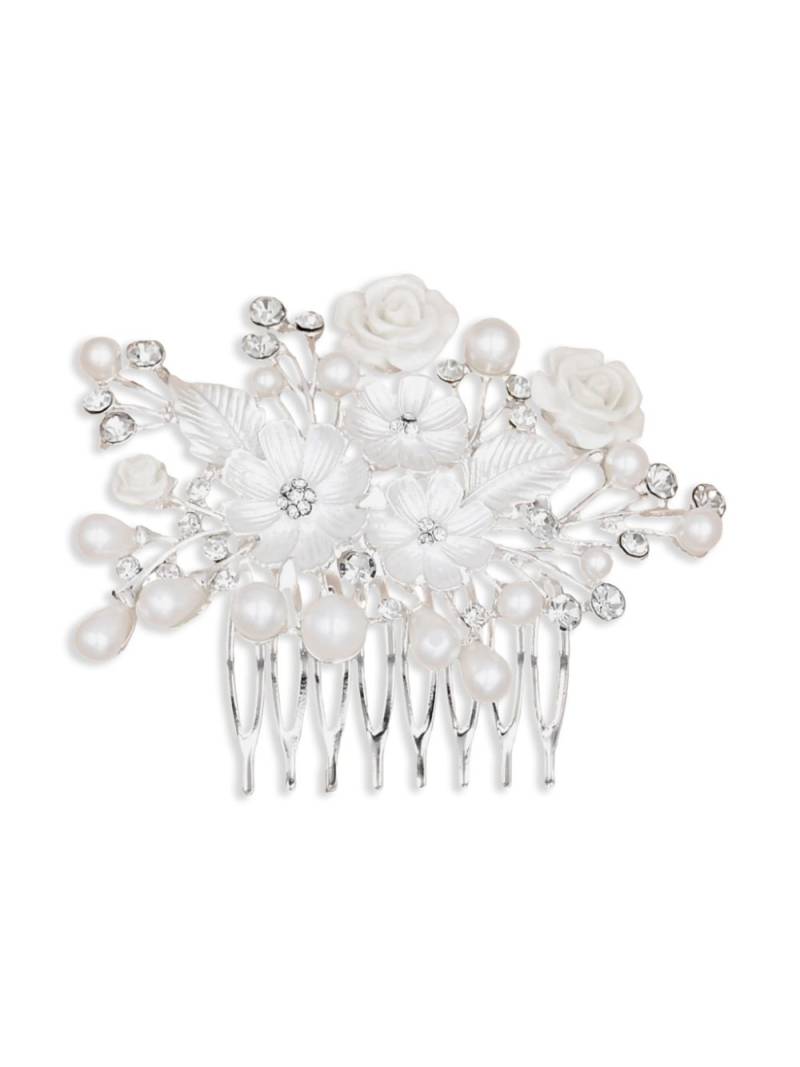 Tulleen rhinestone-embellished hair comb - Silver von Tulleen