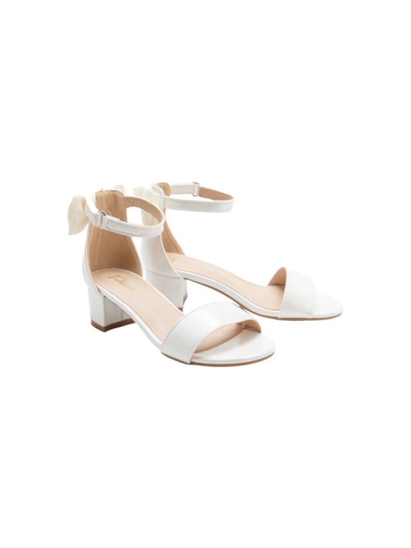 Tulleen satin-finish block-heels sandals - White von Tulleen