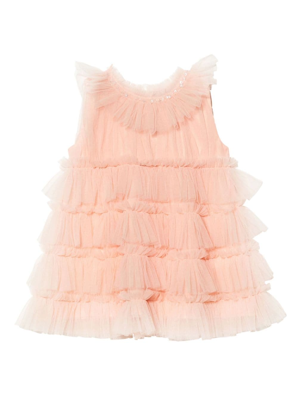 Tutu Du Monde Bébé Mural tiered tulle dress - Orange von Tutu Du Monde