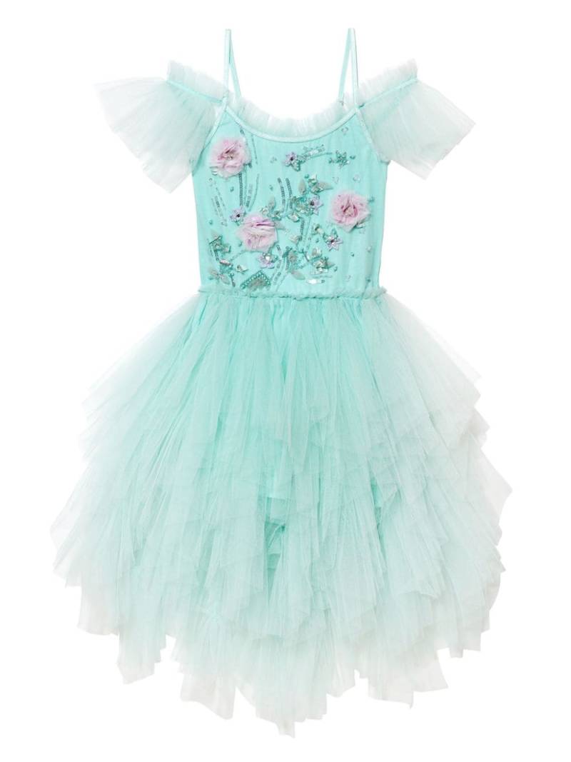 Tutu Du Monde Floating Florals tulle dress - Blue von Tutu Du Monde