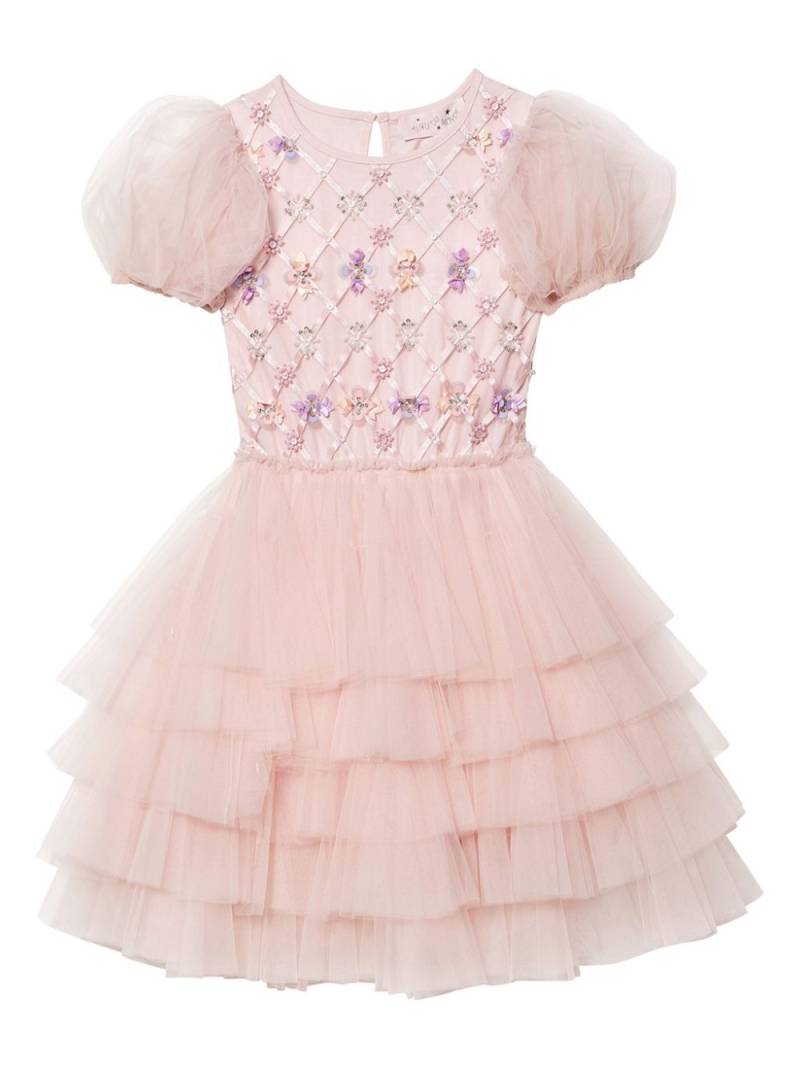 Tutu Du Monde Floral Lattice tulle dress - Pink von Tutu Du Monde