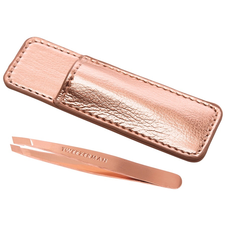 Tweezerman  Tweezerman Rose Gold Mini Slant+Case pinzette 1.0 pieces von Tweezerman