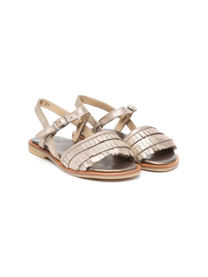 Two Con Me By Pépé Moira fringed open-toe sandals - Gold von Two Con Me By Pépé