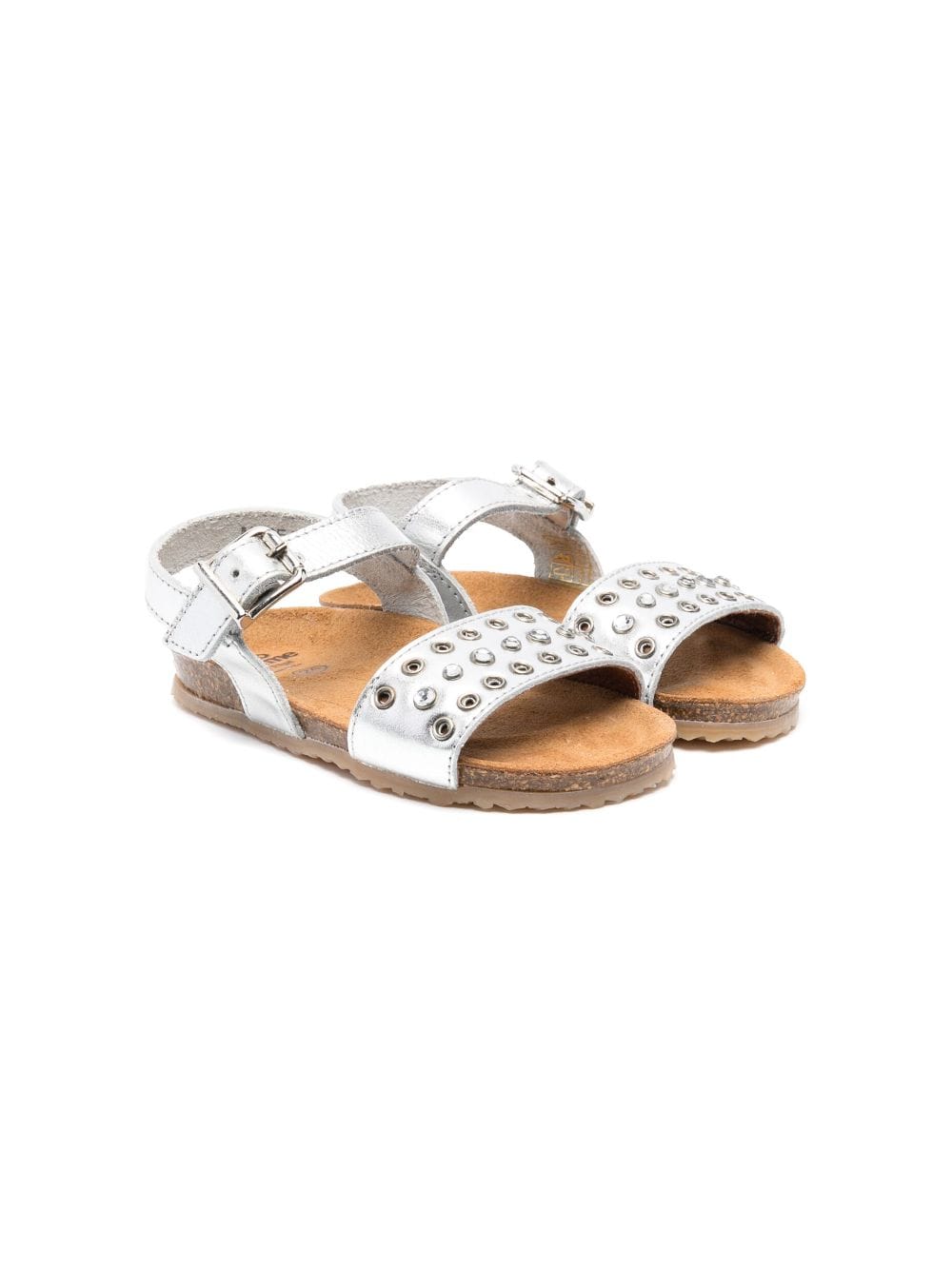 Two Con Me By Pépé crystal-embellished leather sandals - Silver von Two Con Me By Pépé