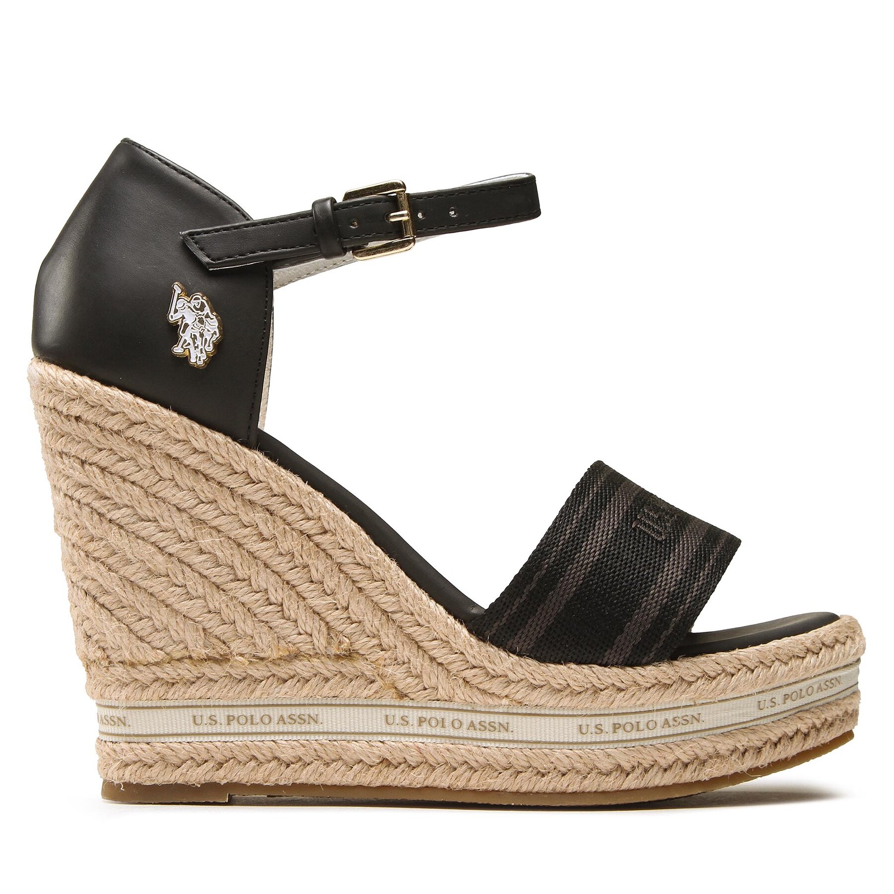 Espadrilles U.S. Polo Assn. Aylin AYLIN009 Schwarz von U.S. Polo Assn.