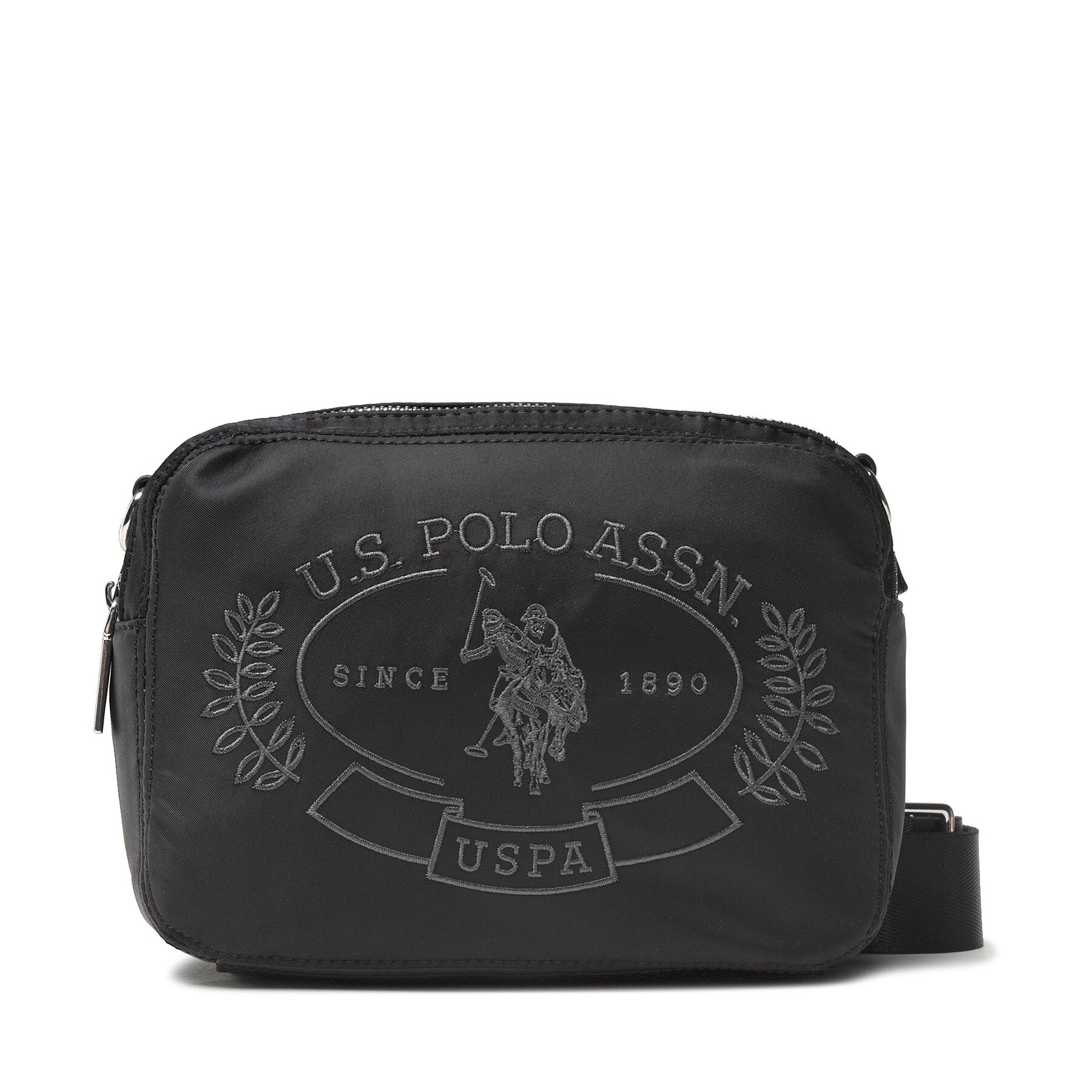 Handtasche U.S. Polo Assn. Springfield Crossbody Bag BEUPA5091WIP000 Schwarz von U.S. Polo Assn.