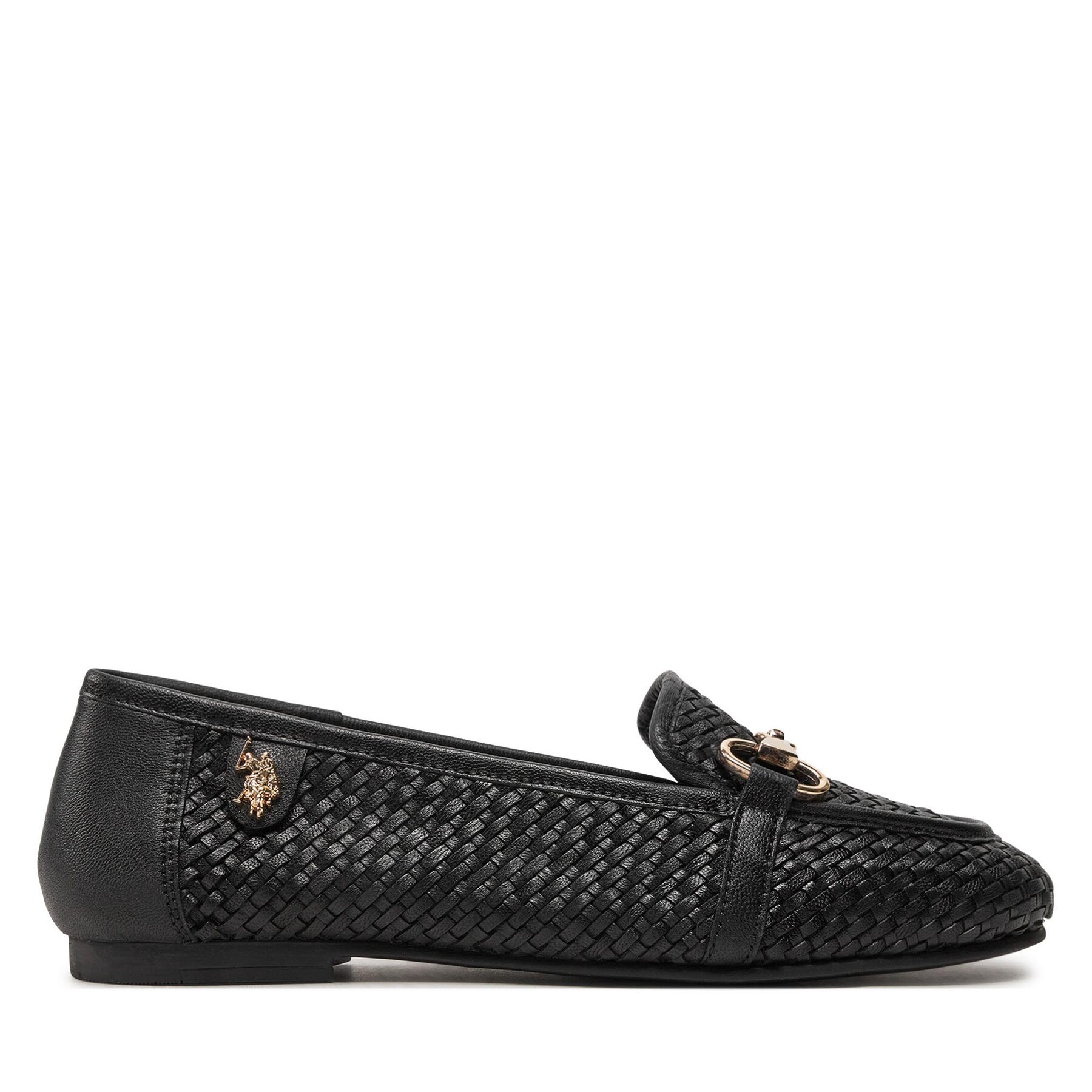 Slipper U.S. Polo Assn. Chery001 Lth Schwarz von U.S. Polo Assn.