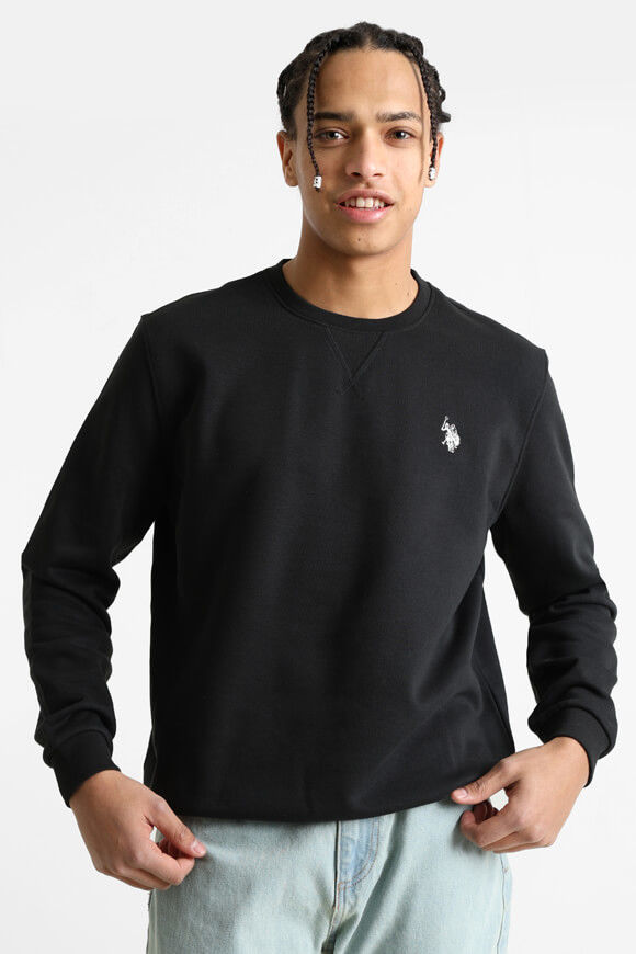 U.S. Polo Assn. Enea Sweatshirt | Black | Herren  | L von U.S. Polo Assn.