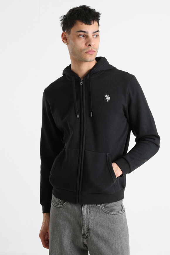 U.S. Polo Assn. Kapuzensweatjacke | Black | Herren  | L von U.S. Polo Assn.