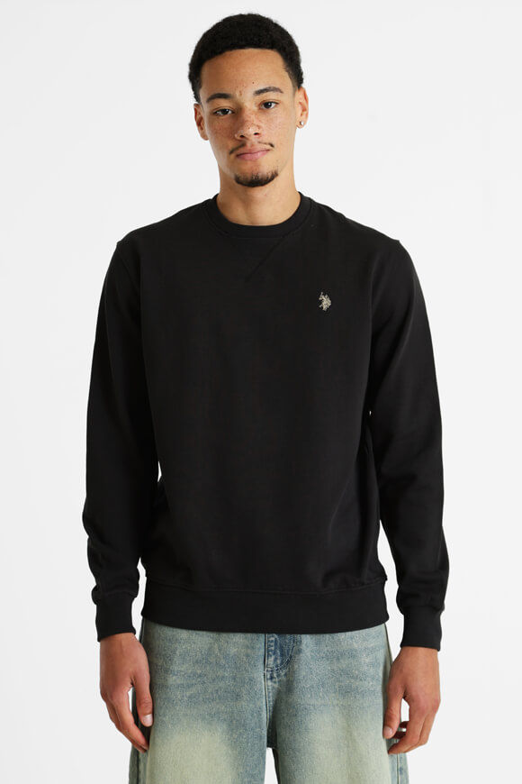 U.S. Polo Assn. Max Sweatshirt | Black | Herren  | L von U.S. Polo Assn.