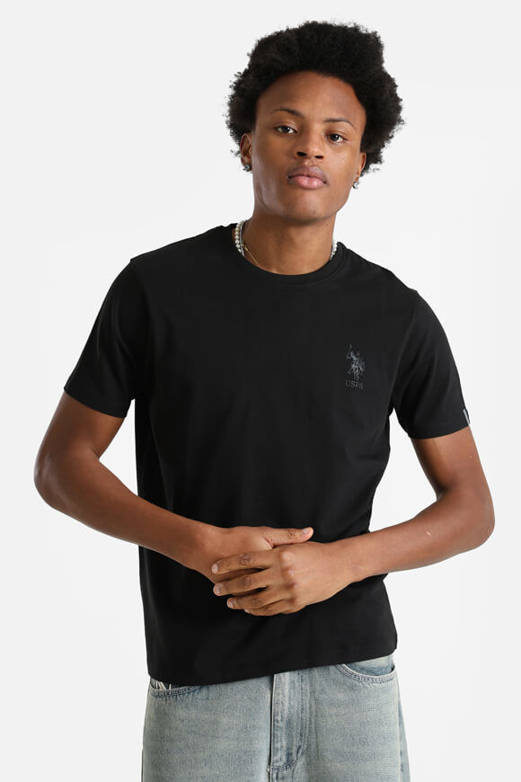 U.S. Polo Assn. Mike T-Shirt | Black | Herren  | L von U.S. Polo Assn.